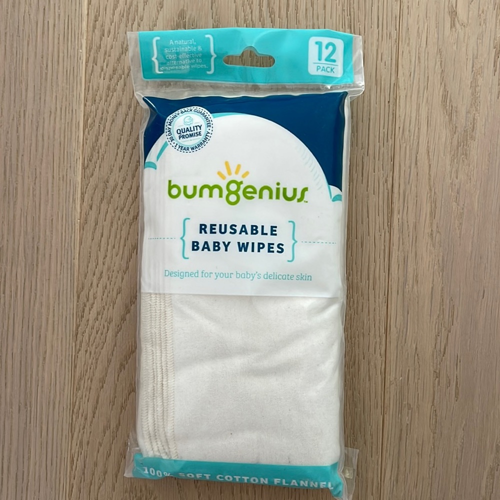 Bumgenius reusable baby wipes, 12 pack
